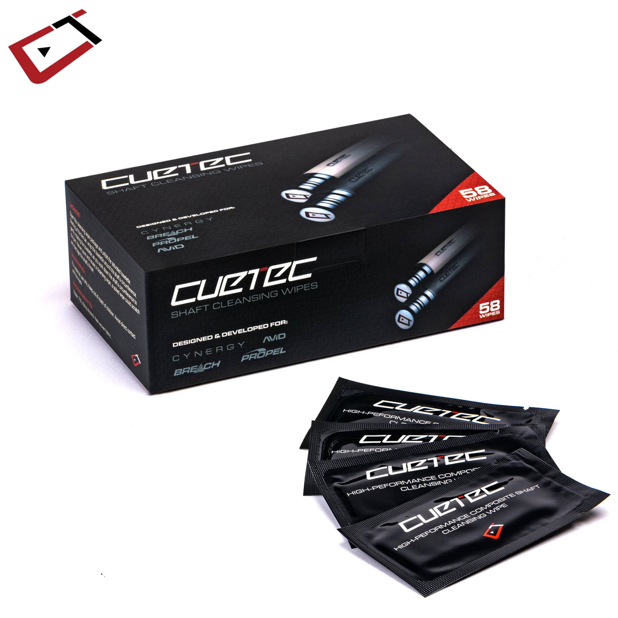 Toalhitas de Limpeza para varas de carbono Cynergy Toalhitas de Limpeza para varas de carbono Cynergy